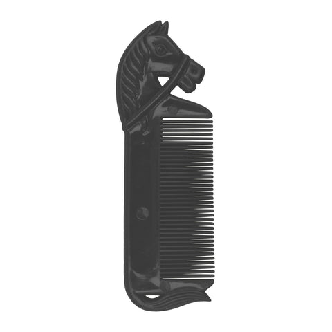 Plastic Comb with Horse Head Grip